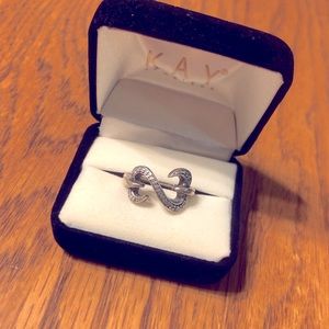 925 Sterling Silver Jane Seymour Open Hearts Ring
